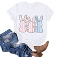 thumbnail image 4 of Blusas de Manga Corta para las Mujeres Divertida Impresión Cuello Redondo Camiseta Vintage, Blusas de Primavera para las Mujeres, 4 of 4
