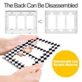 thumbnail image 4 of Yayeee Rocker Switch Wall Plate 2-Gang 4.7"x4.6" Home Decorative Outlet Cover, Black and White Geometric, 4 of 6