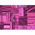 thumbnail image 1 of Ahgly Company Indoor Rectangle Patchwork Pink Transitional Area Rugs, 2' x 4', 1 of 4