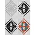 thumbnail image 1 of Ahgly Company Indoor Rectangle Patterned Off-White Novelty Area Rugs, 8' x 10', 1 of 6