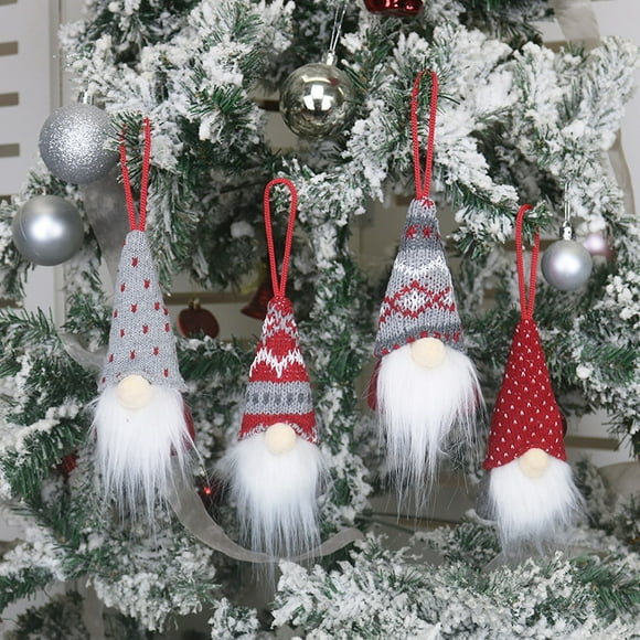 Exywaves Christmas Ornament Santa Snowman Toy Doll Hang Party Decoration