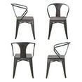 thumbnail image 3 of AmeriHome DCHAIRSWT Loft Rustic Gunmetal Metal Din, 3 of 5