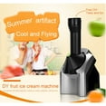 thumbnail image 2 of 200w Home Ice Cream Maker Fruit Soft Serve Maker Energy-Saving Electronic Ice Cream Machine Silver EU Plug, 2 of 5