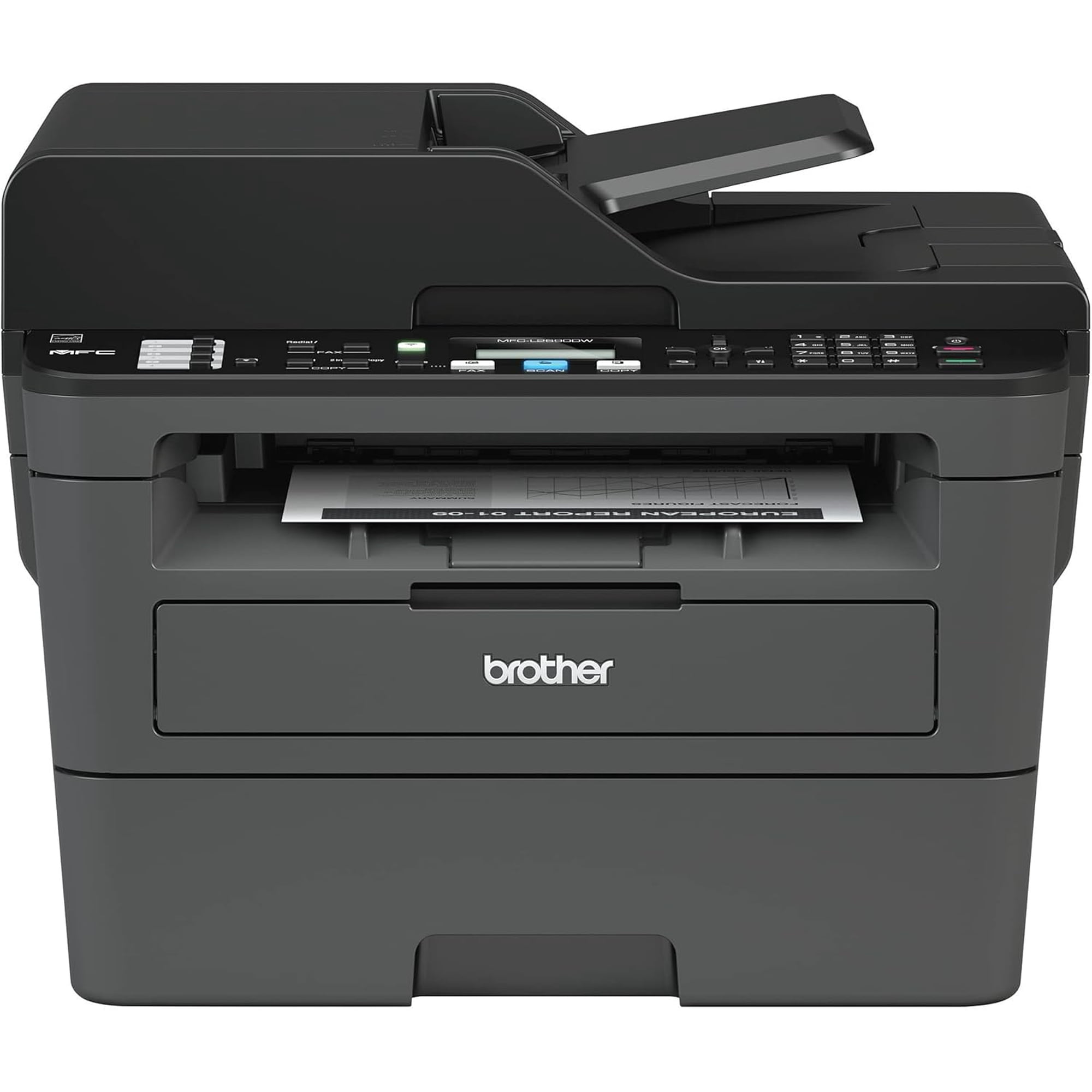 Brother MFC-L2690DW Monochrome Laser All-in-One Printer, Duplex Printing, Wireless Connectivity (Sold without manufacturer warranty)