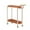 Orange, variant on IPEWLEX Cream Rolling Side Table with Wheels, Mobile End Table, 2-Tier Nightstand for Small Spaces, Portable Storage Organizer, Living Room/Balcony