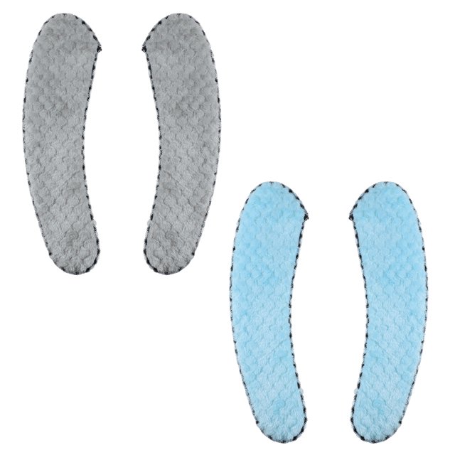 Cojín de la cubierta del asiento del inodoro Unique Bargains 2 pares Gris azul