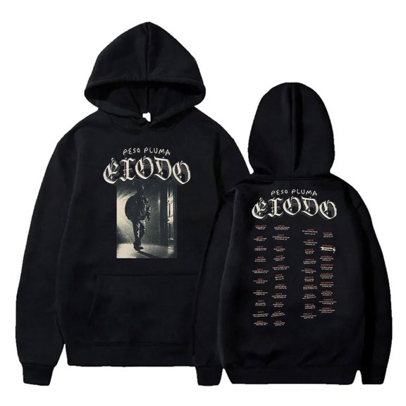 Peso Pluma Exodo Tour Hoodies Unisex HipHop Casual Pullovers