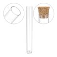 thumbnail image 4 of Uxcell 16x125mm Plastic Round Base Test Tubes with Cork Stoppers 20 Pack, 4 of 5