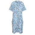 thumbnail image 4 of Patrón circular de meandro griego - Adorno de clave griega Vestido de bolsillo suelto Vestido de hada Vestidos largos Vestido para mujer Verano, 4 of 6