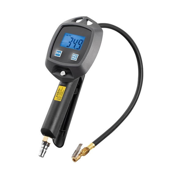 Digital Tire Inflator with Pressure Gauge, 0-255 PSI, LCD Backlit Display, Auto Shut-off, for Cars, Trucks, Motorcycles, Bicycles