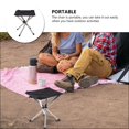 thumbnail image 3 of LEEYNEER 1 Set Portable Lightweight Chair Black Oxford Cloth  Outdoor Activities Practical Design, 3 of 6