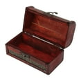 thumbnail image 3 of Coffret au Trésor en Bois Style Rétro Petit Portable Exquis Durable Large Application Boîte à Bijoux Vintage, 3 of 14