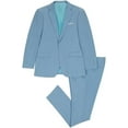 thumbnail image 2 of Lycody 2pcs Mens Linen Suit Casual Slim Fit Vintage Suits Groomsmen Suits Wedding Summer Beach Blazer Pants Set, 2 of 7