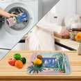 thumbnail image 3 of Yayeee Drying Mat for Kitchen Counter Dishes Microfiber Coffee Decorative Pad, Boat Seaside, 3 of 9