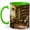 Green, variant on Sunlit Home Library 11oz Ceramic Mug, Cozy Book Nook Coffee Cup