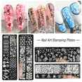 thumbnail image 4 of Lubelski Nail Stamping Plates Exquisite Manicure Nail Art Making Stainless Steel DIY Template Nail Tool for Lady, 4 of 7