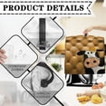 thumbnail image 4 of TSOVTHRID Cow Sunflower 3D Leather Print Kitchen Mixer Cover Portable Multipurpose Dust Cover for Kitchen Mixer Reusable Waterproof Polyester Kitchen Aid Mixer Assecories with Top Handle,S, 4 of 7