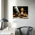 thumbnail image 3 of JEUXUS wallCanvas Print Wall Art Vintage Retro Classic Coffee Cafe Espresso Food & Cooking Kitchen Photography Realism Decorative Scenic Rustic Calm Colorful for Living Room, Bedroom, Office, 3 of 4