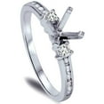 thumbnail image 3 of Pompeii 1/3ct Diamond Engagement Ring Semi Mount 14K White Gold (G/H,I1-I2), 3 of 4