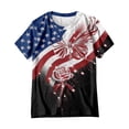 thumbnail image 4 of 2026 250th Anniversary of USA: Women's CrewNeck Short Sleeve Shirt Celebration Patriotic Flag Print 1776-2026 Tshirt, Vintage Commemorative Women's Long Sleeve Shirt 4th of July Dark Blue XXL, 4 of 6