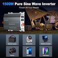 thumbnail image 4 of Inversor de corriente ZETAWALE de onda sinusoidal pura de 1500 W, 12 V DC a 110 V AC, 4 of 8