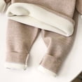 thumbnail image 5 of Posijego Toddler Boys Girls Winter Thermal Outfits Fleece Lined Long Sleeve Sweatshirts and Joggers 2 Piece Sets, 5 of 6