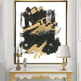 thumbnail image 3 of Toile Encadrée Moderne et Charmant - Dérive Or et Noir, 3 of 3