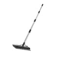 thumbnail image 2 of DYNWAVECA Lawn Thatching Rake Versatile Lawn Hay Rake for Gardens Flower Beds Farmland 1.6m, 2 of 7