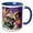 Blue/White, variant on 3drose, Funny Cute French Bulldog Dog Colorful Abstract Art, 11oz Magic Transforming Mug