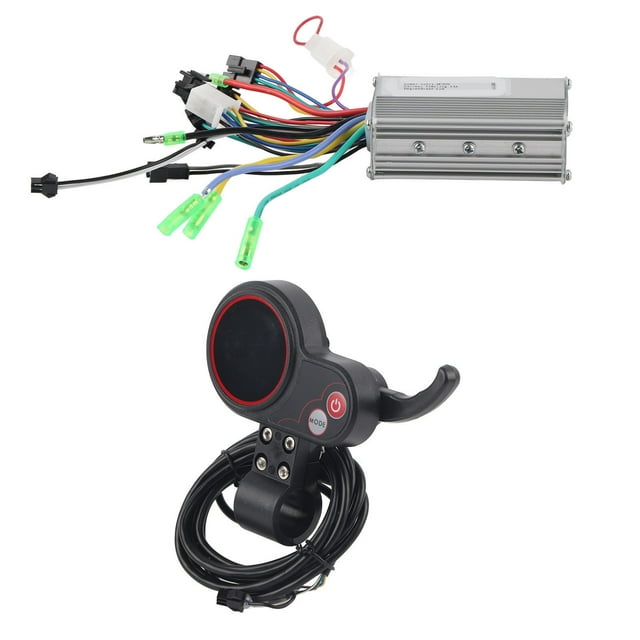 Panel De Control De Pantalla LCD Scooter Eléctrico Con Accesorio De Interruptor De Para Bicicleta Eléctrica, Impermeable Y Resistente