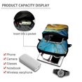 thumbnail image 4 of Chririnla Marble Portable Cross Body Purse, Polyester Shoulder Bag with Pockets Cross Body Phone Purse for Daily Use Travel, 4 of 7