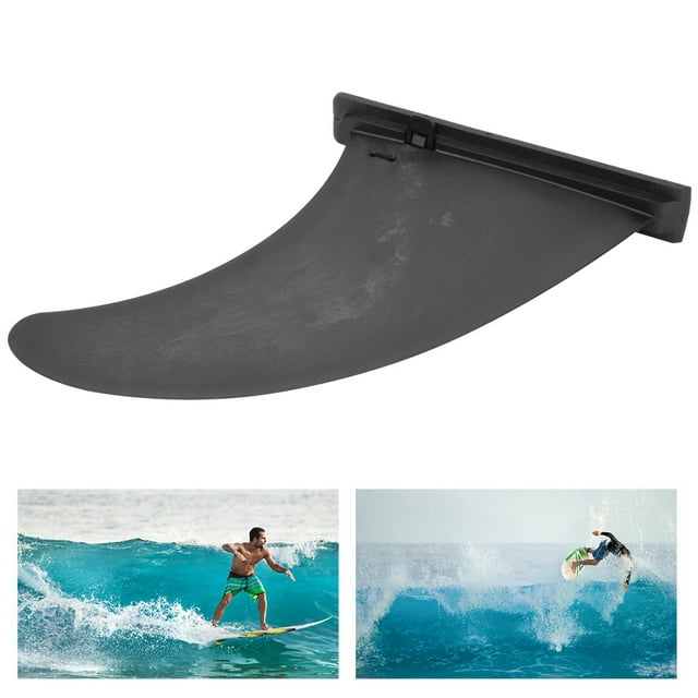 Inflatable Surfboard Fins, Black Detachable Surfboard Fins, Kayak Surfboard Fins, For Kayaks Canoes Outdoor Use Rowing Boats
