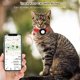 thumbnail image 4 of Large Dog Collar Flower Print Cat Foot Printing Airtag Cat Collar with Breakaway Bell Airtag Cat Collar Reflective Adjustable Strap Collar Breakaway with Airtag Holder 1 CM in Width Cat Custom, 4 of 5