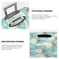 thumbnail image 5 of Balery Luggage Cover White Geese and Flower Print Suitcase Covers for Luggage Elastic Washable Suitcase Protector Fits 18-32 Inch Luggage-Large, 5 of 9