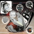 thumbnail image 2 of Sports Backpack with Ball Holder & Separate Shoe Bag,Multifunctional Waterproof Basketball Soccer Bag Outdoor Travel Backpack for Men Women,Grey, 2 of 7