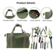 thumbnail image 3 of Bolsa de herramientas de lona de 12 pulgadas, bolsa de herramientas de boca ancha, almacenamiento de herramientas de gran capacidad, para llaves de almacenamiento, alicates, herramientas (ve, 3 of 5