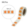 thumbnail image 2 of Unique Bargains 1 Roll Color Coding Burst Labels Fluorescent Orange 1 Inch Adhesive Dots Stickers DIY Craft, 500 Count/Roll, 2 of 7