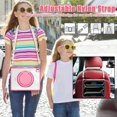 thumbnail image 4 of For iPad Pro 13 (2024) Case with Shoulder Strap Kickstand PC TPU Acrylic Tablet Cover - Rose, 4 of 5
