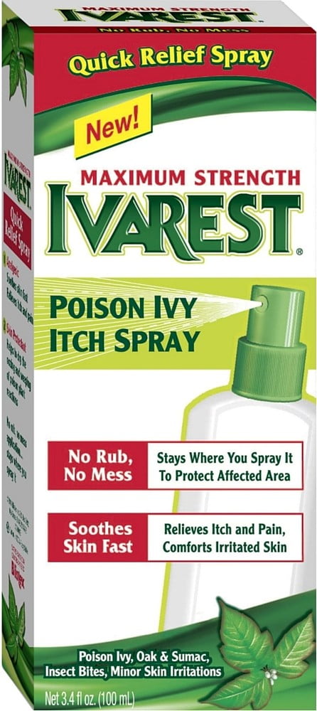 Ivarest Poison Ivy Itch Spray, Maximum Strength 3.40 oz (Pack of 2)