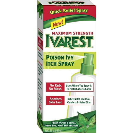 Ivarest Poison Ivy Itch Spray, Maximum Strength 3.40 oz (Pack of