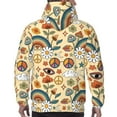 thumbnail image 7 of Salouo Mushrooms And Rainbows Peace Pattern Men's Fall Hoodie Sweatshirt,Sport Hoodie with Pockets for Men Pullover Casual Hooded Sweatshirt-4X-Large, 7 of 7