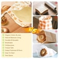 thumbnail image 7 of 2-Pack Beeswax Bread Bags for Sourdough, XL Reusable Cotton Beeswax Bags for Homemade Bread with Zipper, Sourdough Storage & Keep Fresh (12 x 17 in), 7 of 7