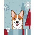 thumbnail image 1 of Carolines Treasures BB1750GF Hiver Vacances Rouge Corgi Drapeau Jardin Taille, 1 of 3