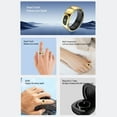 thumbnail image 4 of Health Smart Ring Touch Control Body Temperature Tracking Message Reminder Fitness Tracker Ring Support Multi Sports Modes 5ATM for Cycling Hiking Running, 4 of 7