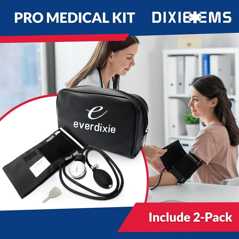 Dixie EMS Deluxe Manual BP Kit, Aneroid Sphygmomanometer Blood