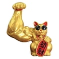 thumbnail image 2 of Fuertes y grandes pata de gato saludando hacia arriba, dando la bienvenida al gato, decoración Feng Shui para el coche y la oficina. robo de oro, 2 of 9