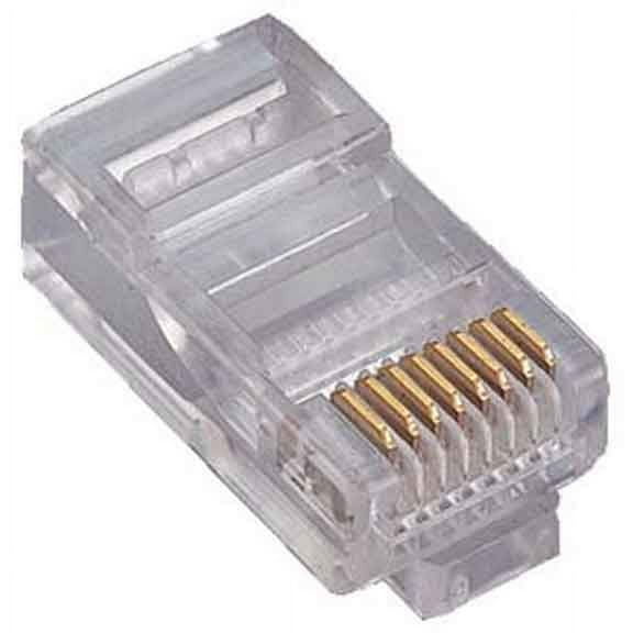 SF Cable RJ45 Cat5e Plug Solid 50 Micron 3-Prong 20pk