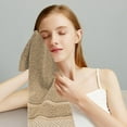 thumbnail image 4 of JeashCHAT Cotton Hand Towel Face Towel Washcloth for Bathroom, Thickened Solid Color Towel, Super Soft Highly Absorbent Quick Dry Towels for Shower, 14"x30" Khaki, 4 of 7