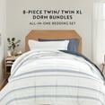 thumbnail image 6 of Noble Linens 8 Piece Dorm Bedding Bundle, Comforter & Sheet Set, Pillows, Laundry Bag, 6 of 8
