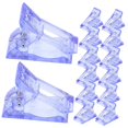 thumbnail image 2 of 40 Pcs Nail Art Stéréotypes Clip Colle Cristal Abs Bleu, 2 of 5